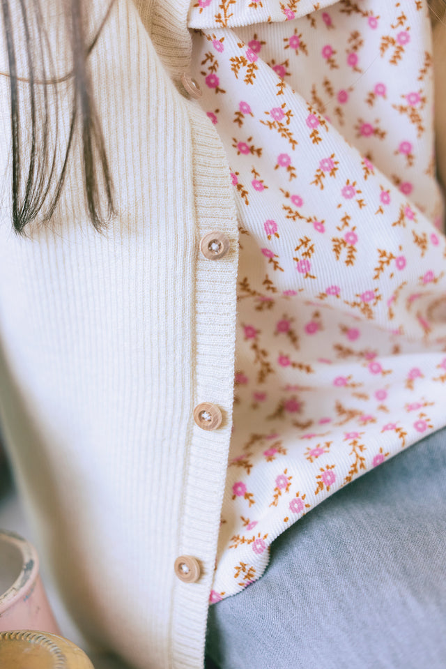 Cardigan - Minot beige Bébé en maille - Image alternative