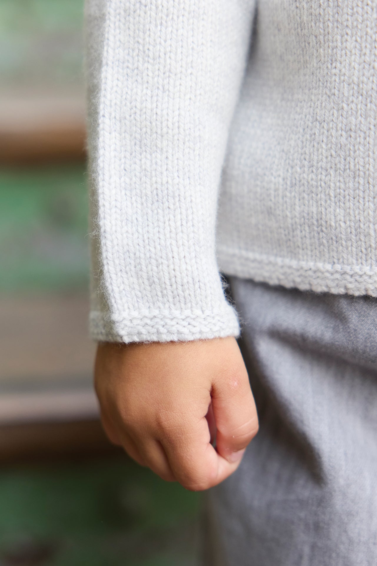 Cardigan - gray Baby in a knit