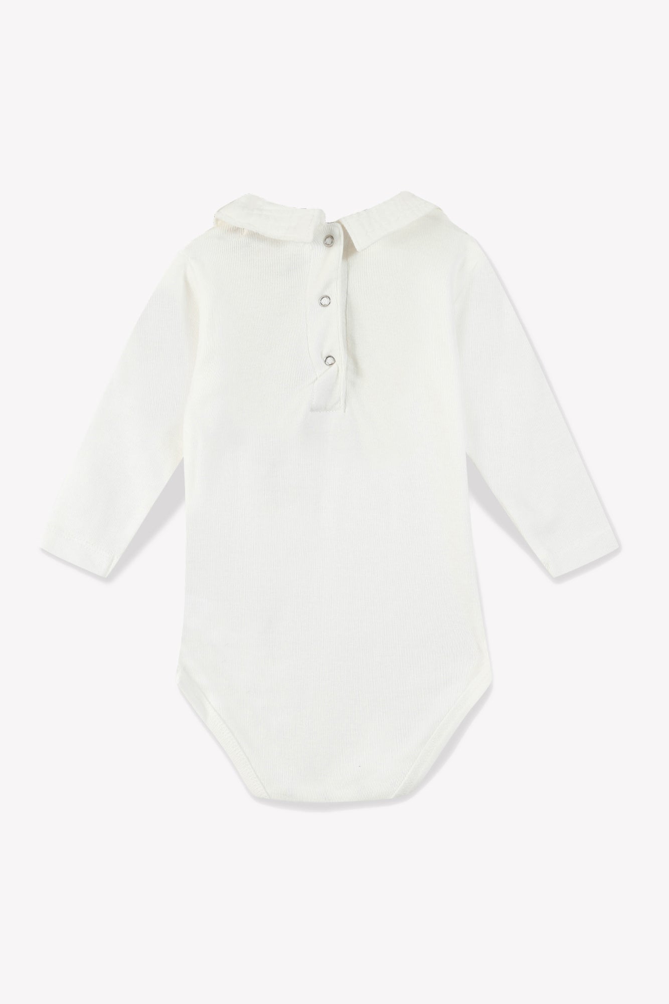 Body bebe garcon col a revers 100 coton bio